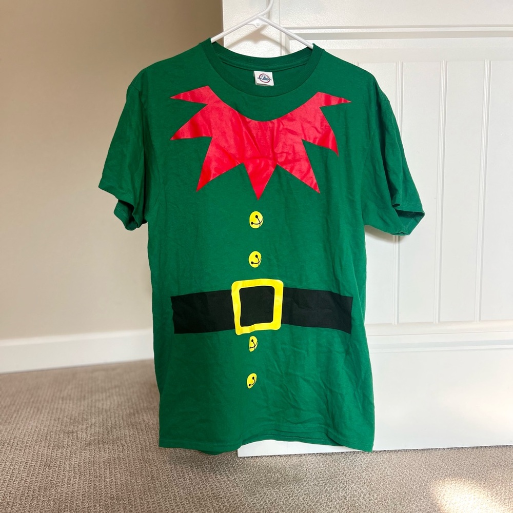 BRAND NEW Festive Holiday Christmas Elf Shirt Sz Large